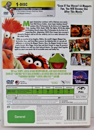 The Muppets Disney DVD 5 Movie Kermit Elmo Grouch Gonzo Miss Piggy Fozzie Bear - Picture 3 of 24