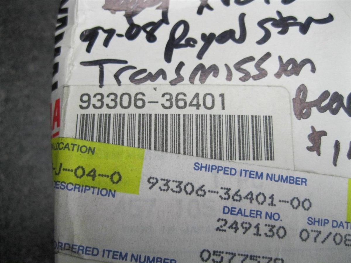 NOS 97-08 Yamaha Royal Star XVZ1300 Transmission Bearing 639