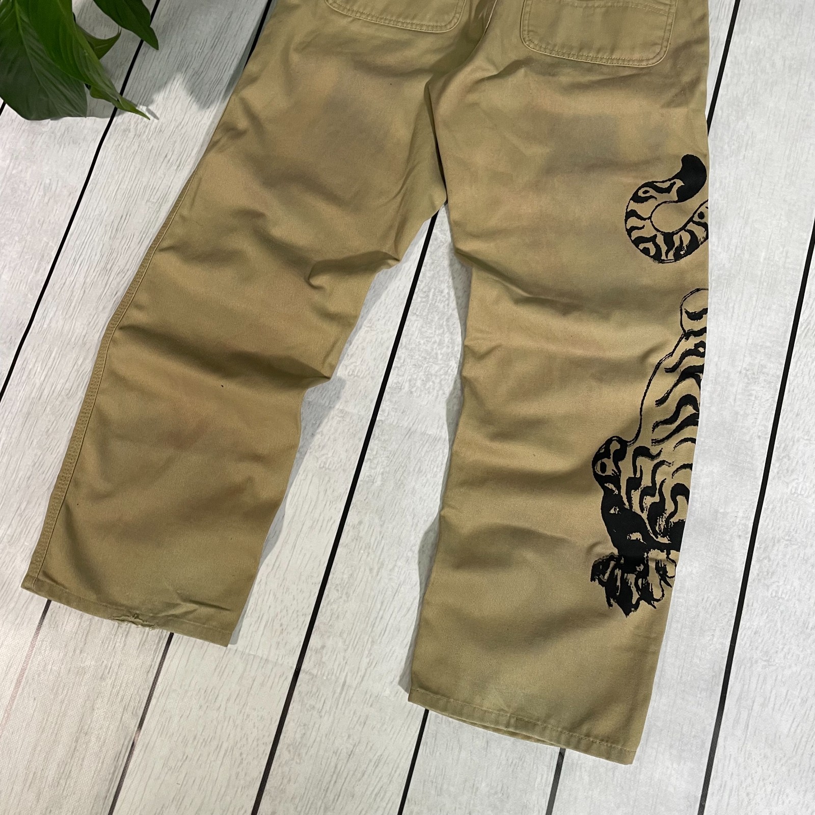 Custom Tiger Carhartt Pants 31x32 streetwear distressed y2k rare unique thumbnail 11