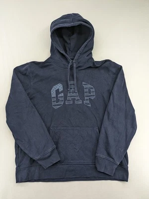 GAP Herren Hoodie Sweatshirt Gr XL Dunkelblau Logo Pullover USA Flagge - Bild 1 von 4