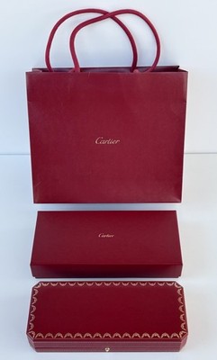 Cartier Armband Leerbox Schmuck Etui Box Rot mit Umkarton Original mit Tüte