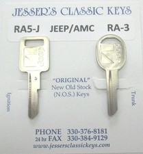 Rare Original Jeepamc Keys Nos J 1985 1986 1987 1988 1989 1990 Rare Original Jeepamc Keys Nos J 1985 1986 1987 1988 1989 1990