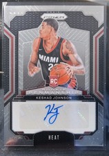 Panini 2024-25 Prizm Keshad Johnson #RPE-KSH Miami Heat Rookie Autograph