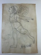 Andy Warhol COA Art Painting Original Drawing Vintage Paper Signed