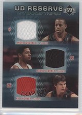 2006 UD Reserve Materials Triple 25/25 Andre Iguodala Rodney Carney #RMT-ICK 3z3