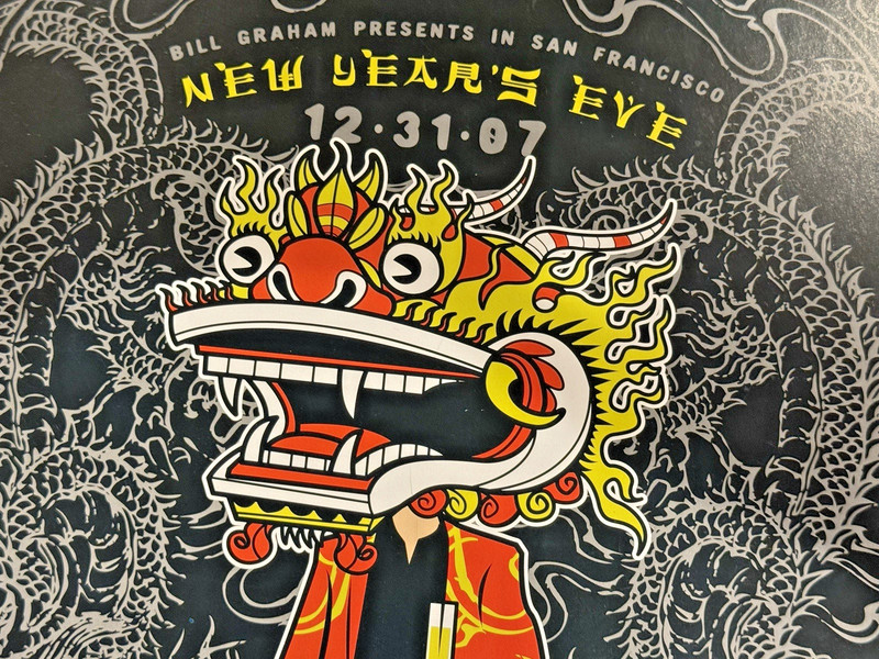 CAKE New Year's Eve 2007 Warfield SF Poster BGP-352 Scrojo Art Dragon Design