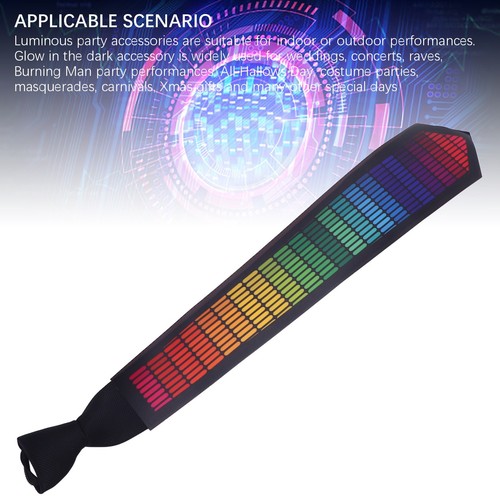 LED Tie Eye Catching Sound Activated Light Up Tie With On Off Controller For - Picture 2 of 24