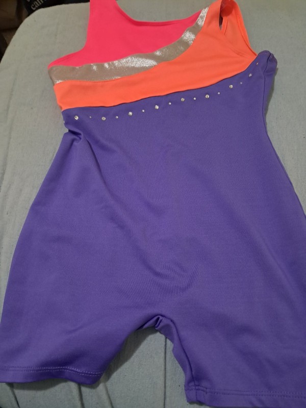 Little Girls One Piece By Circo Size Medium 7/8 With Rhinestones