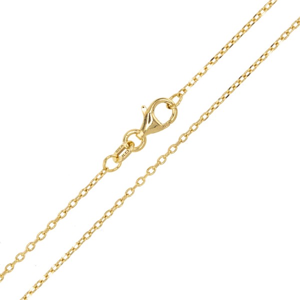 Cavill Sterling Silber Ankerkette 925 Vergoldet 45Cm Eleganter Schmuck-image