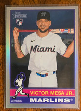 2025 Topps Heritage Chrome Refractors #599 Juan Mejia Marlins