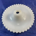 Milk Glass LAMP BASE ONLY 6” Hobnail Vintage