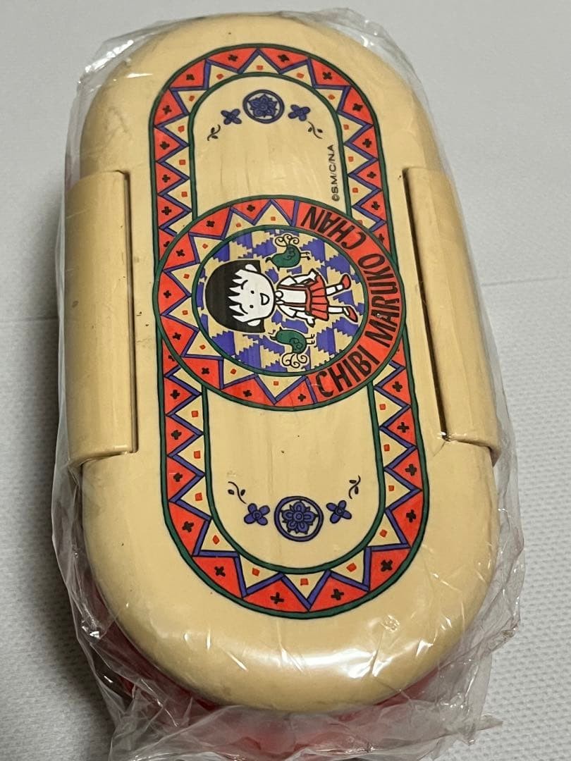 Chibi Maruko Chan Sakura Momoko Red Bento Box Microwave Safe Unopened