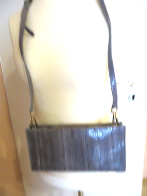 Tosca Blu Umhänge-Tasche/ Clutch grau-blau, neu ,NP 160  