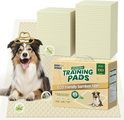 Puppy Pads 100 Count Small 22X22In Bamboo Training Pads Deodorizing Leakproof Qu