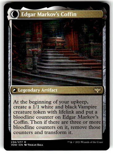 MTG Magic the Gathering Edgar, Charmed Groom (236/596) Innistrad Crimson Vow NM - Picture 2 of 2