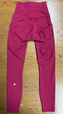 Lululemon Wonder Train HR Tight with pockets 25  Size O / Color: Ruby Red