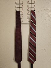 Lot of 2 Tommy Hilfiger Silk Ties Mens Neckties Repp Stripe Geometric Bundle