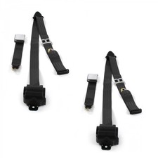 1977 - 1979 Airplane 3pt Bk Retract Bucket Seat Belt Kit-2 Belts