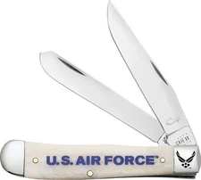 Case Cutlery Air Force Trapper Natural Smooth Bone Handle - 32404