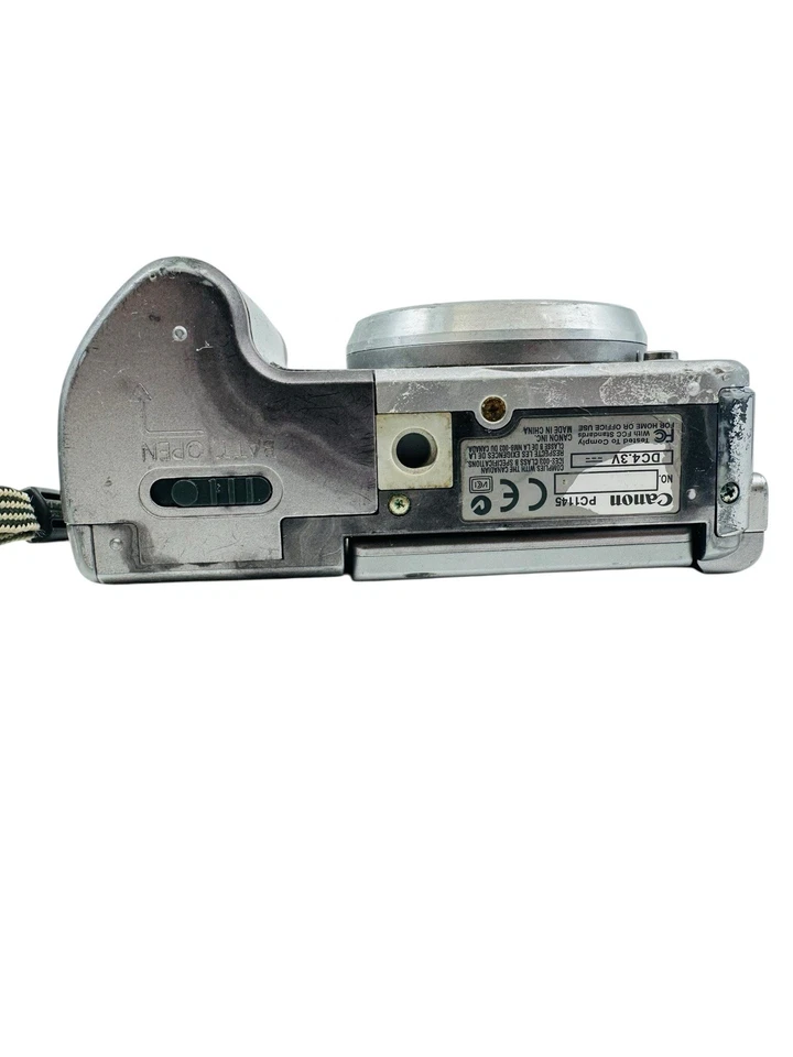 Cámara digital Canon PowerShot A620 7,1 MP plateada piezas/reparación (corrosión) 411 Foto 4 de 4