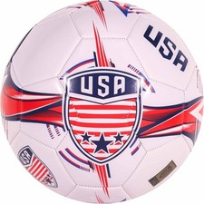 CLASICO Soccer Ball Size 5 White Red Blue Football with Pump