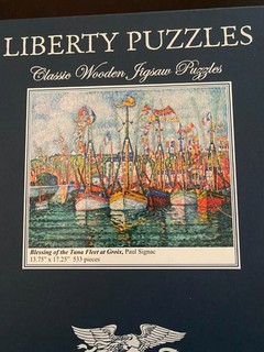 Liberty Wooden Jigsaw Puzzle BLESSING OF THE TUNA FLEET AT GROIX 533 pieces