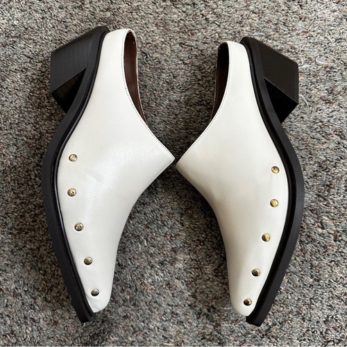 NUEVO ALOHAS Lorenzo Cuero Crema Mules 40 9 - Imagen 4 de 10