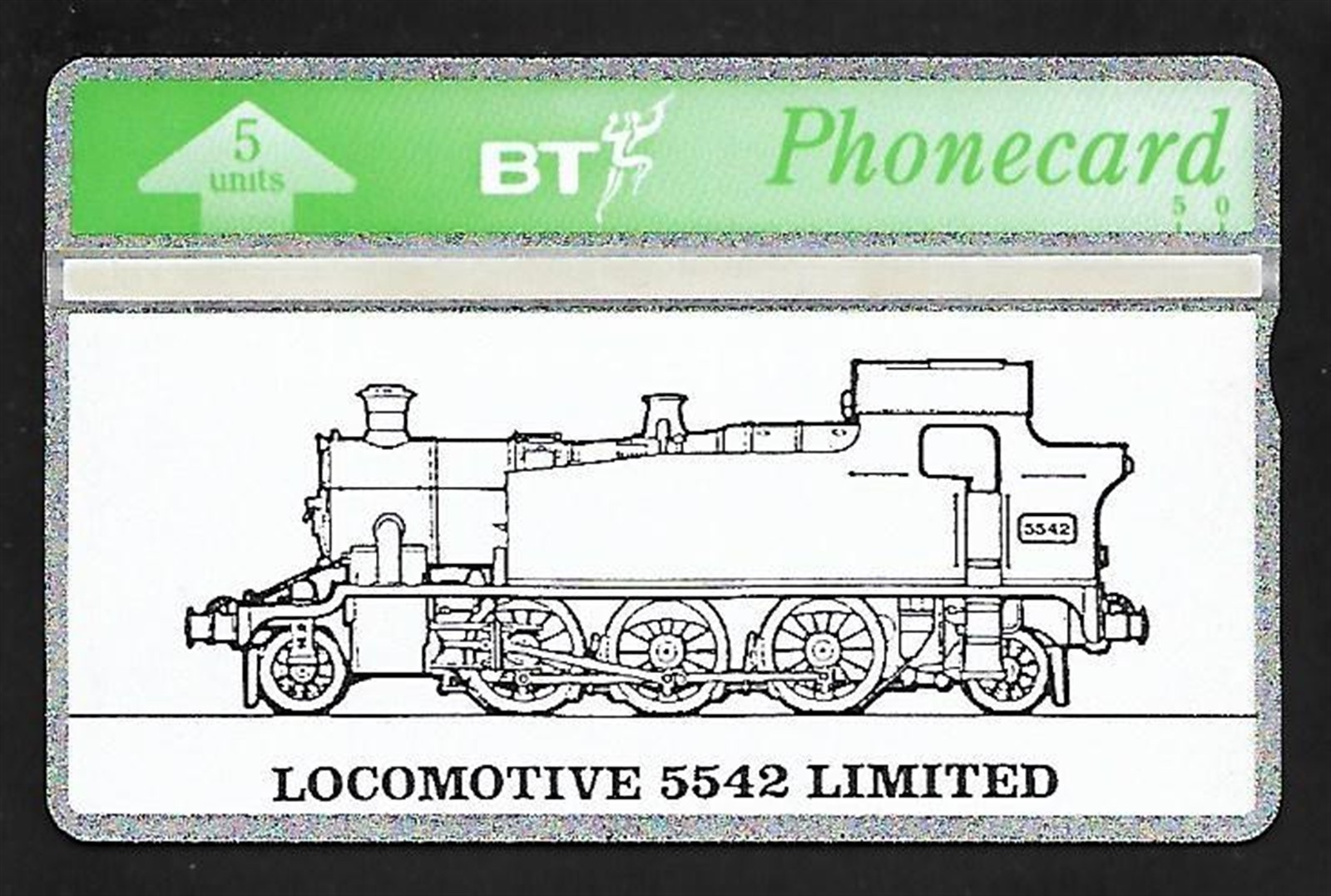 BTG157 LOCOMOTIVE 5542 LIMITED MINT BT PHONECARD ONLY 500 pcs