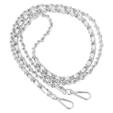 47" Purse Chain Strap DIY Bag Chain Strap Replacement Adjustable Silver