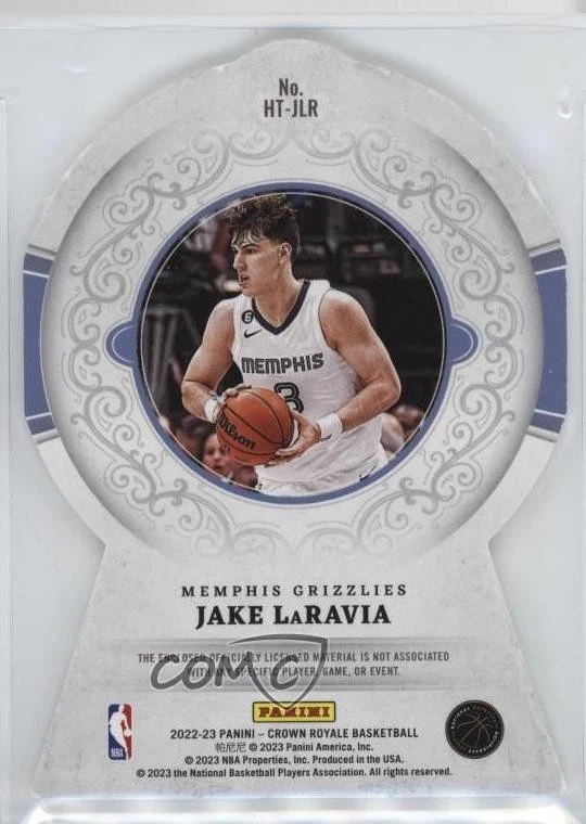 2022-23 Panini Crown Royale Heirs to the Throne Jake LaRavia #HT-JLR Rookie RC - Image 2 of 2