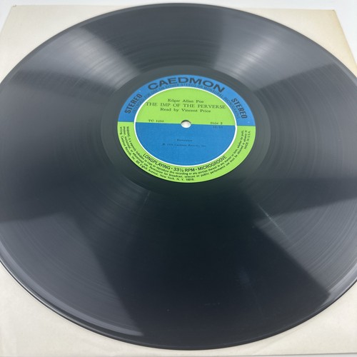 Vincent Price Edgar Allan Poe: The Imp Of The Perverse LP Very Rare - Picture 14 of 16