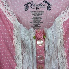 pink polka dot lingerie slip xl