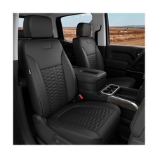 Custom Leather Seat Covers for Silverado/Sierra 1500 2019-2026, 2500HD 3500HD...