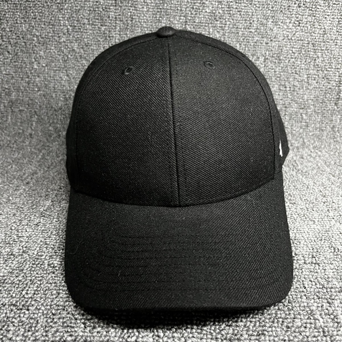 '47 Brand MVP Blank Black Hat Adjustable Hook & Loop Structured Baseball Cap