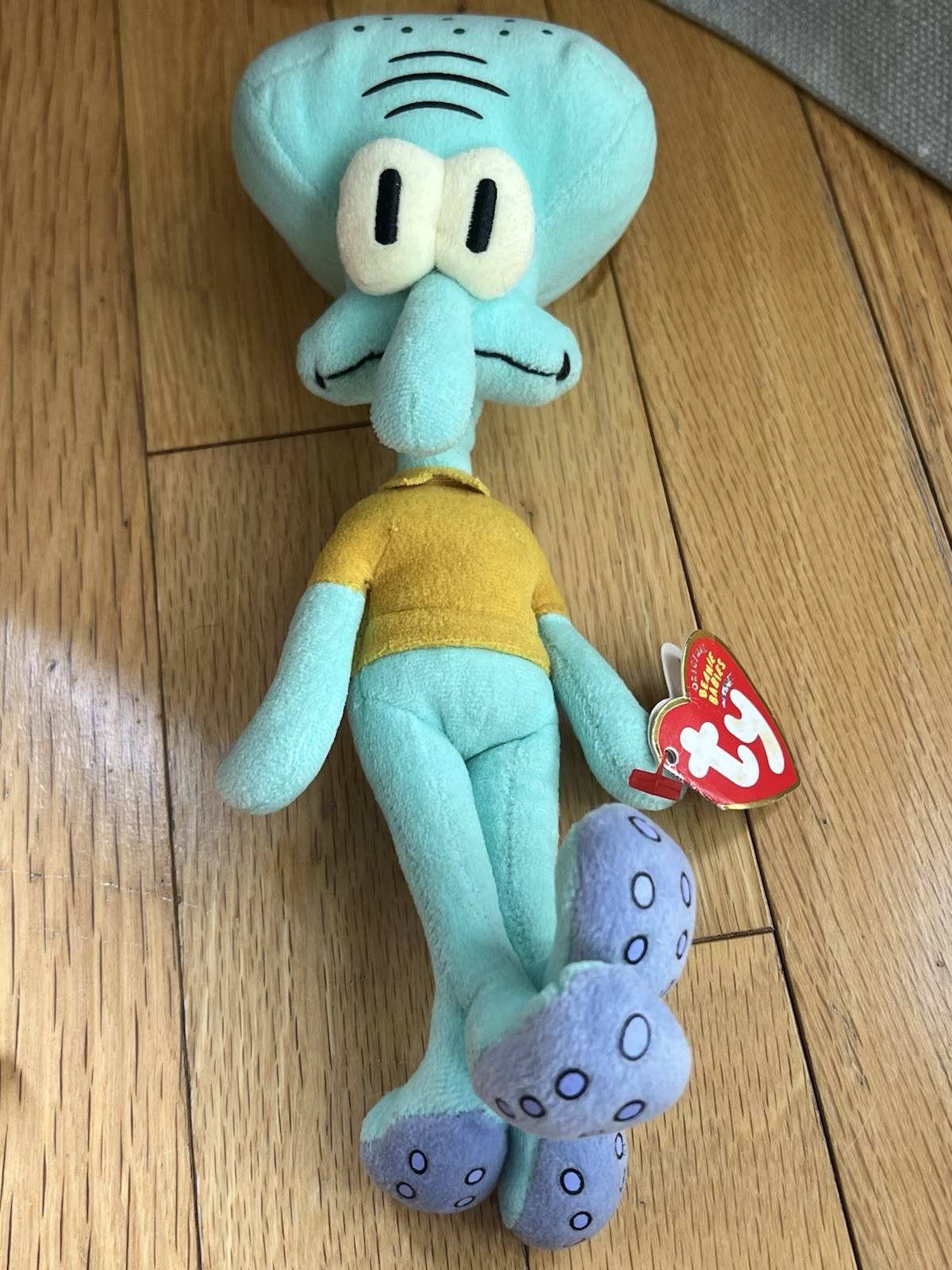 Ty Beanie 2004 Squidward Tentacles 9.5" Plush Toy Spongebob Squarepants W/ Tag