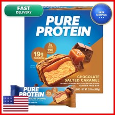 Pure Protein Chocolate Salted Caramel Protein Bars - 12 Count - 20g Protein