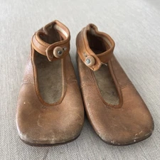 Antique Baby Shoes BALLET ANKLE BUTTON S&C RIGHT SHAPE Size 3 Victorian Era