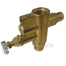 Import Style 12 Air Compressor Pilot Unloader Check Valve Combo 95-125 Psi