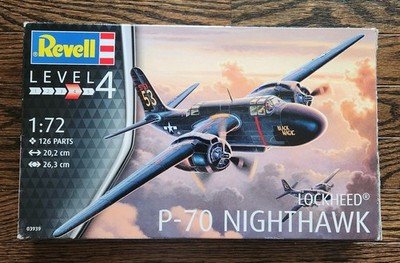 Revell Lockheed P-70 Nighthawk 1:72 Scale Model Kit- Open Box/Sealed Parts