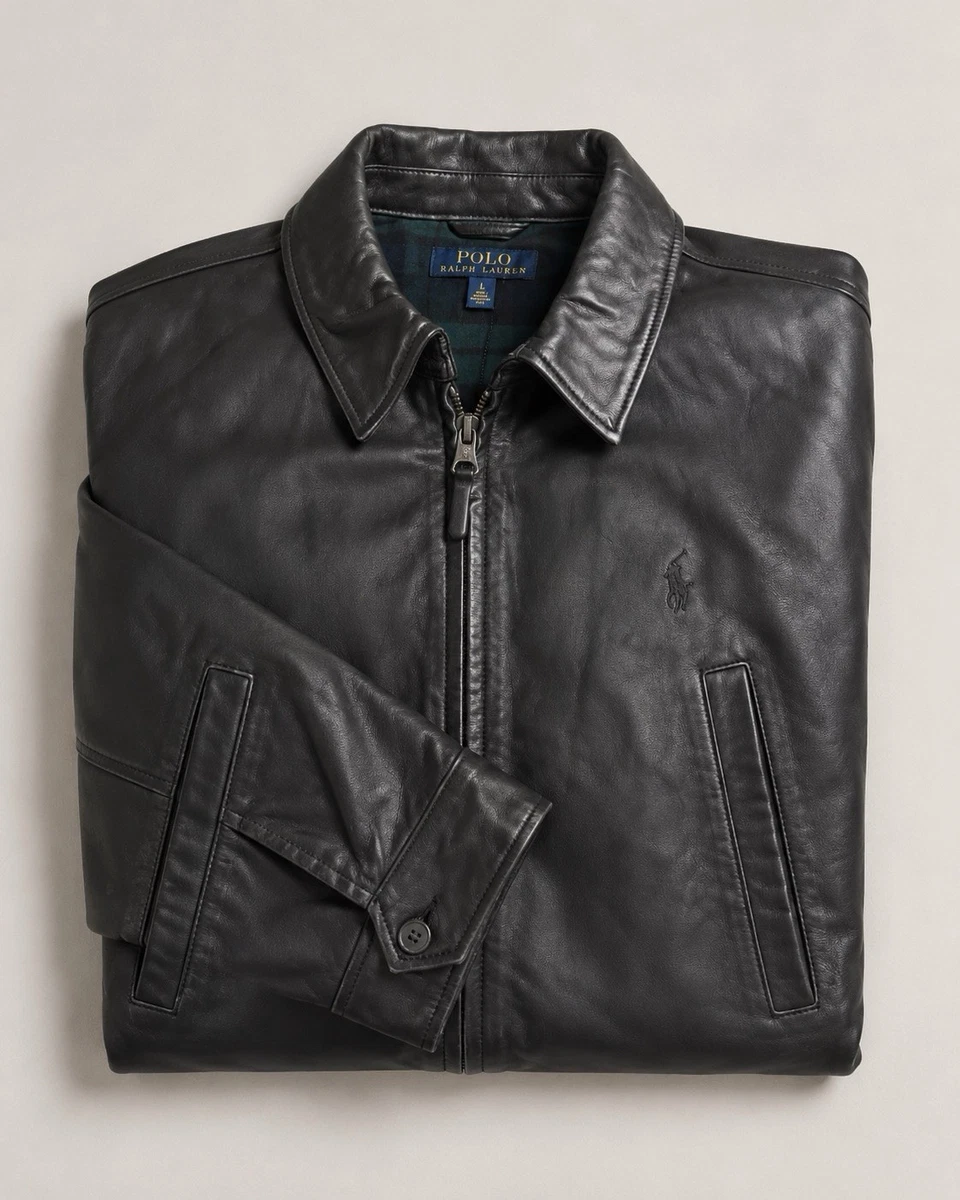 Polo Ralph Lauren Leather Black Coats & Jackets for Men for Sale