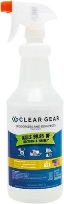 Clear Gear - 32oz Disinfectant Cleaner, and Deodorizer For Sports Equipment