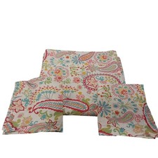 Pottery Barn Teen Full/Double Paisley Floral Duvet Cover With Shams Pink Girlie