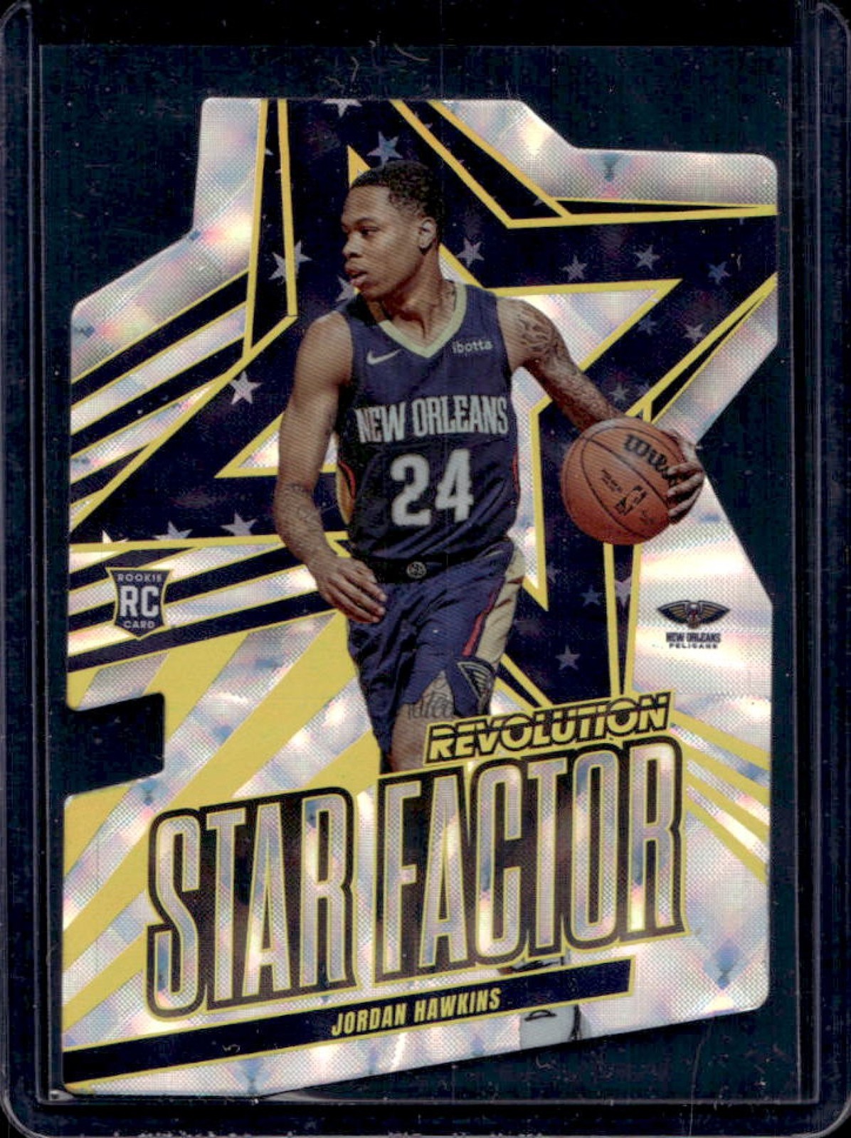2023-24 Panini Revolution Jordan Hawkins Star Factor RC Rookie #14 Pelicans