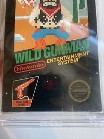 Wild Gunman NES 1985 CIB Completo En Caja Wata Calificado 8.0 Temprano Sin Perforar Hangtab