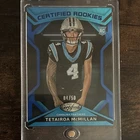 2025 Panini Certified Football Mirror Blue Tetairoa McMillan #CRK-TMN