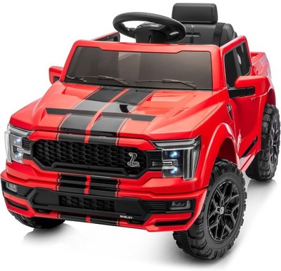 Hikiddo Licensed Ford Shelby F-150 Kids Ride on Car Truck, 12V Toddler Electric