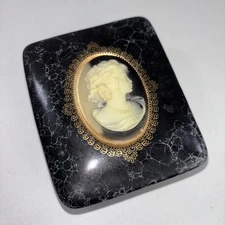 Cameo Trinket Box-Mount Clemons Faux Marble