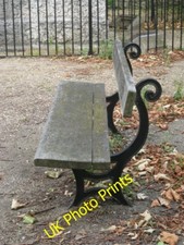Photo 12x8 Cast iron and timber bench by Town Quay, Southampton  c2014
