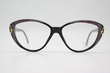 Vintage Glasses VALENTINO V 149 133 Multicolored Black Gold Oval Glasses Frame