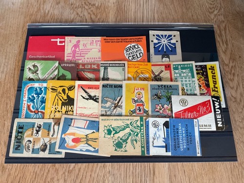 Collectable mixed Match Box Labels B248